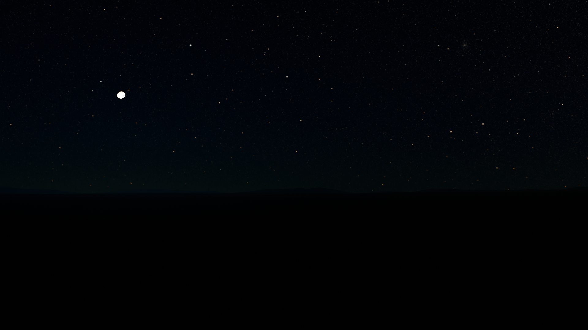 Auto Night Mode on example with moon